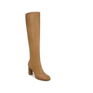 FRANCO SARTO Womens Brown Padded Cindy-tall Round Toe Zip-Up Boots Shoes 9 M WC